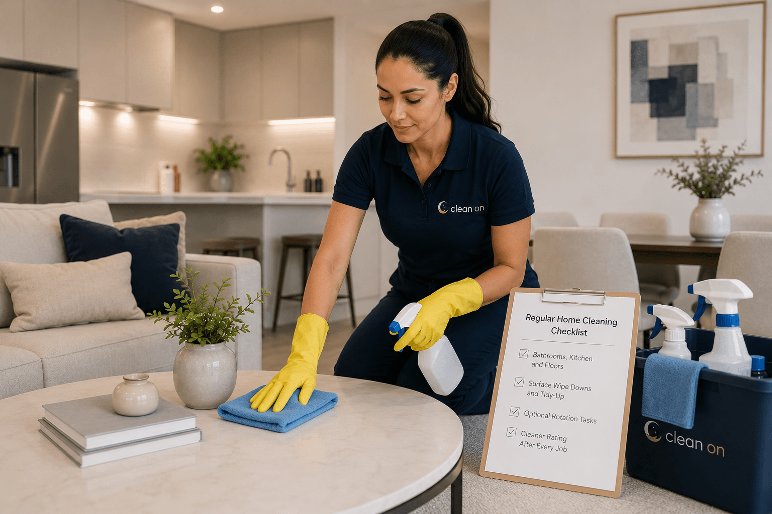 Regular home cleaning
